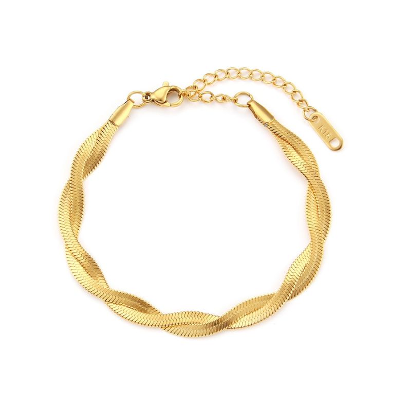 Conjunto Feminino Colar e Pulseira Torcido