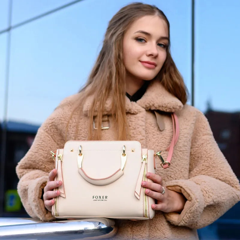 Bolsa Feminina Couro Legítimo Pérola