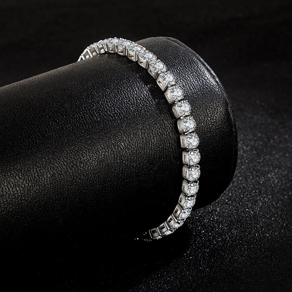 Pulseira de Prata Esterlina Bella - [Compre e Ganhe um Colar de Prata Esterlina]