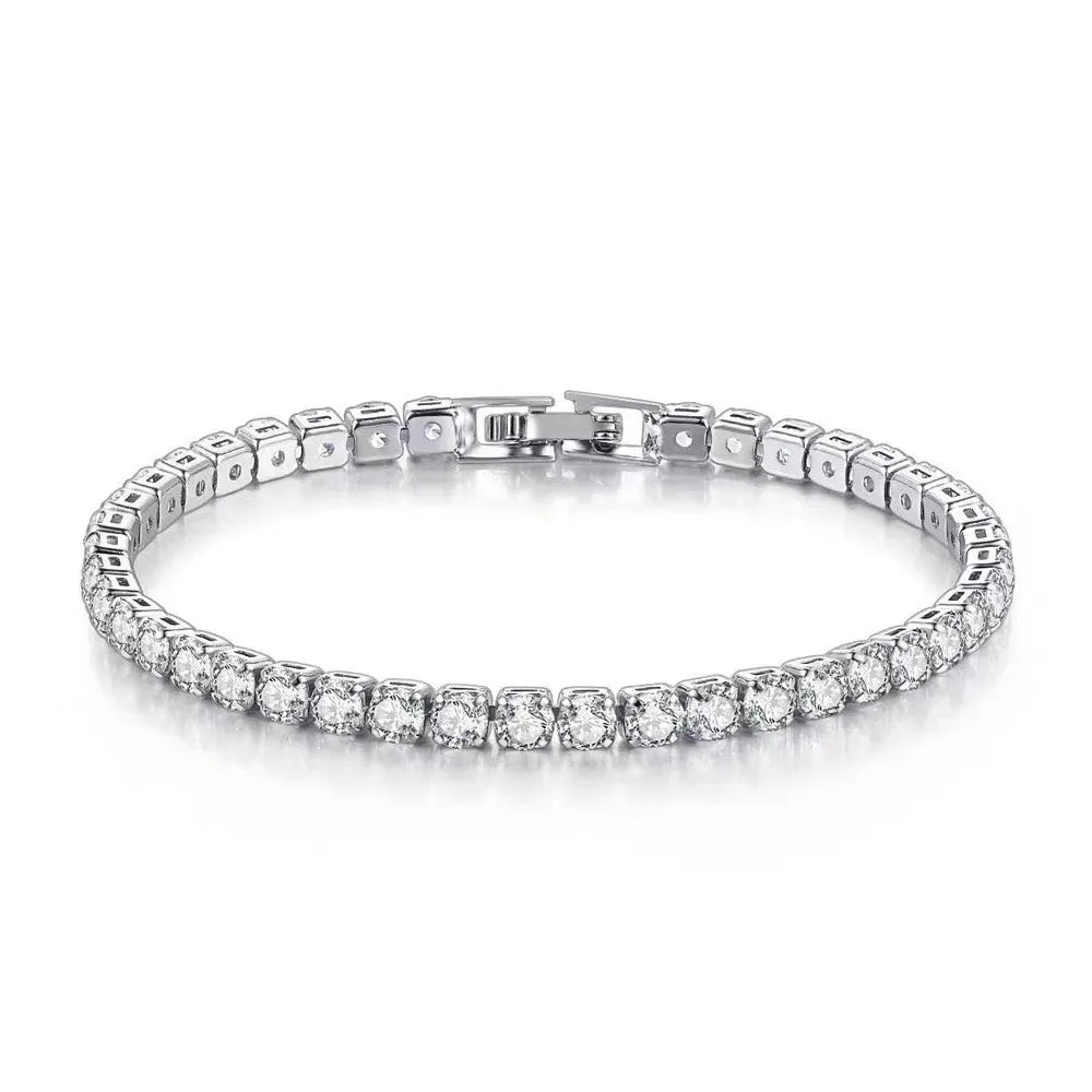 Pulseira de Prata Esterlina Bella - [Compre e Ganhe um Colar de Prata Esterlina]